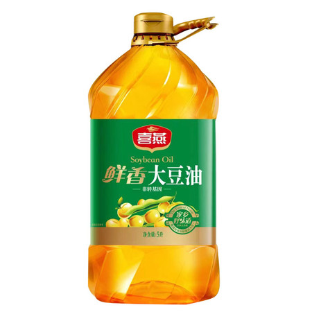  【北京馆】 喜燕 非转基因 鲜香大豆油5L*4/箱 喜燕