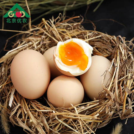  【北京优农】密之蓝天农家散养油鸡蛋30枚  邮政农品图片