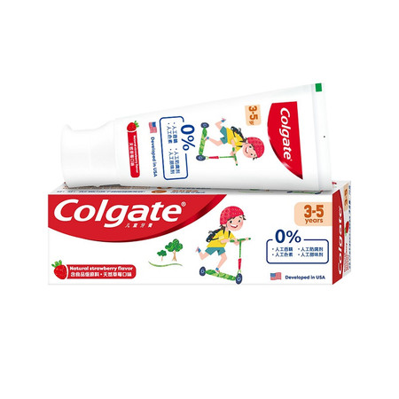  【北京馆】 高露洁/Colgate 3-5岁儿童牙膏70克（天然草莓口味)图片