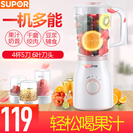 苏泊尔/SUPOR JS39D-250汁机家用全自动小型果蔬多功能炸果汁机
