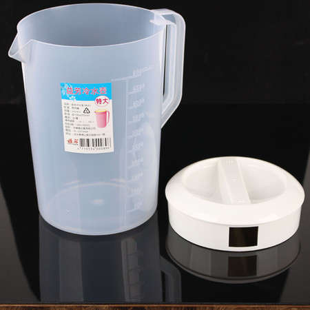 塑料冷水壶带刻度凉水壶透明塑料大容量水壶5L容量带刻度水壶【多省包邮】【新款】