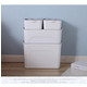 如海 塑料收纳箱衣物书本整理箱 杂物储物箱4件套 FF01