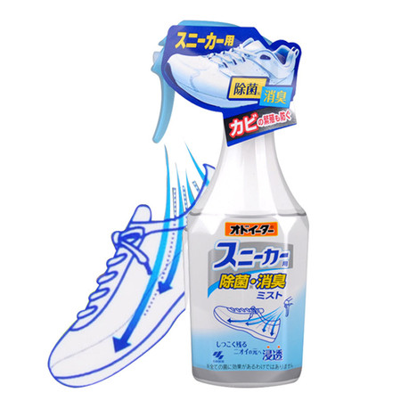 小林制药/KOBAYASHI 家用运动鞋子除臭剂 鞋柜去异味 脚臭杀菌喷雾 250ml图片