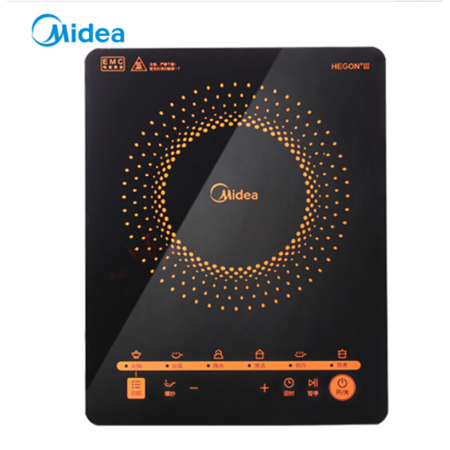 美的/MIDEA 大功率触控黑晶面板电磁炉 C21-RT2171