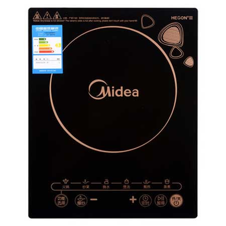 美的/MIDEA C21-WK2102家用八档火力多功能触摸屏电磁炉