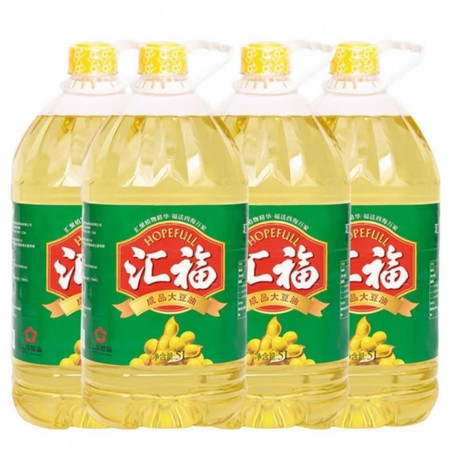 汇福/HUIFU 大豆油 5L*4桶整箱装图片