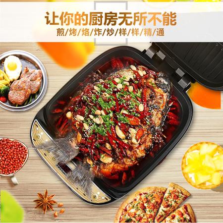 荣事达 电饼铛RSD-B3256家用电饼铛悬浮双面加热蛋糕机烙饼机煎烤机 大福报