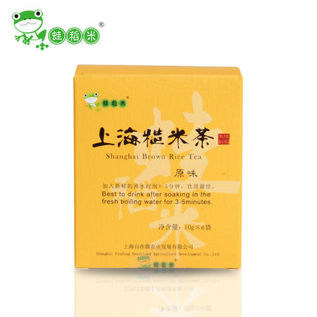 蛙稻米 上海糙米茶 原味  10g*6图片