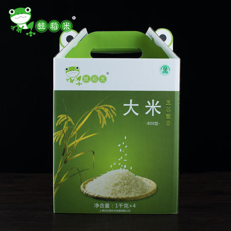 蛙稻米 绿色 800 家庭装 1kg*4图片