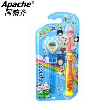 Apache阿帕齐细丝进口软毛小头儿童牙刷1支装 送手表 可批发