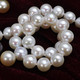 千足珠宝熠熠正圆强亮光洁9-10mm淡水珍珠项链媲美海水珠