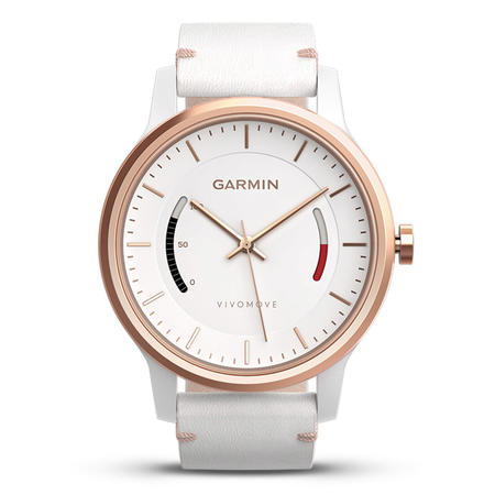 佳明（GARMIN）健康时尚运动智能手表vivomove 皮表带图片