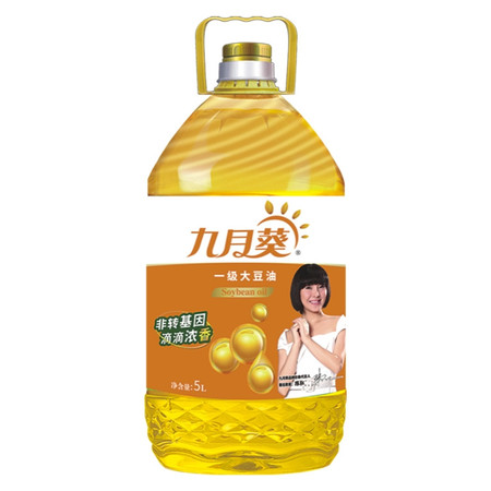 九月葵一级大豆油5L图片