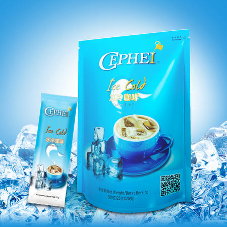 奢斐CEPHEI 马来西亚冰咖啡三合一速溶咖啡粉原装进口500克20条装