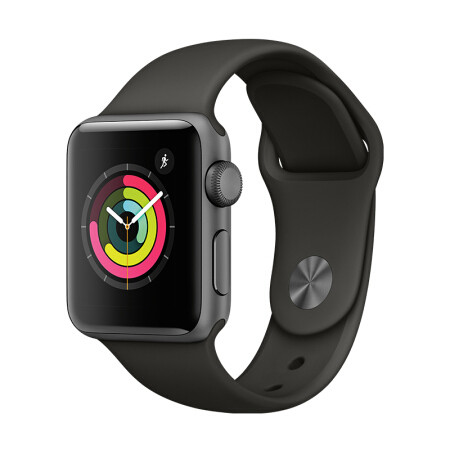 苹果 Apple Watch Series 3 苹果智能手表 GPS版 38毫米 灰色表带