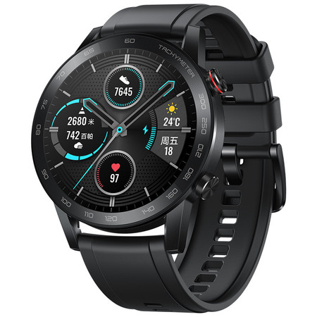 预售 荣耀手表2 46mm 碳石黑（智能运动户外手表 两周续航 蓝牙通话