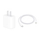 苹果/APPLE 20W USB-C充电器插头+USB-C转 Lightning(1 米)充电线套装