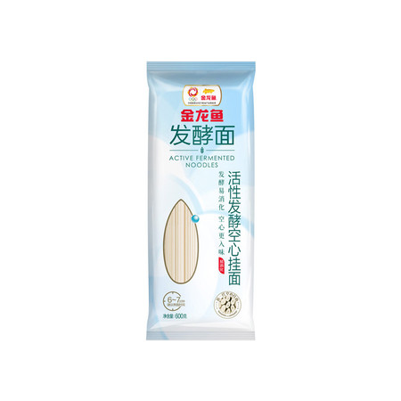 金龙鱼 优+活性发酵空心挂面600g