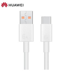 华为/HUAWEI 原装6A数据线 USB Type-A转USB Type-C/1m线长支持66W