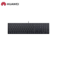 华为/HUAWEI 超薄有线键盘家用办公商务轻薄多功能键盘 黑色 CD31
