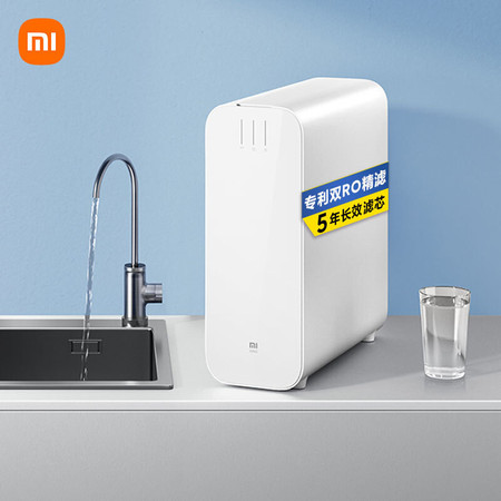 小米/MIUI 双核净水器1000G 家用净水机厨下式直饮机 无罐直饮水 5年长效RO滤芯图片