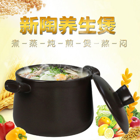 养生陶瓷煲砂锅炖锅陶瓷耐高温煲汤砂锅明火汤煲沙锅TB35A1
