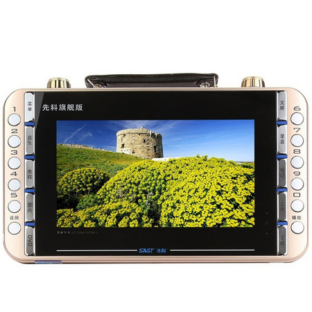 先科（SAST）K-1088 10.2寸便携电视移动DVD视频看戏机（银灰）图片