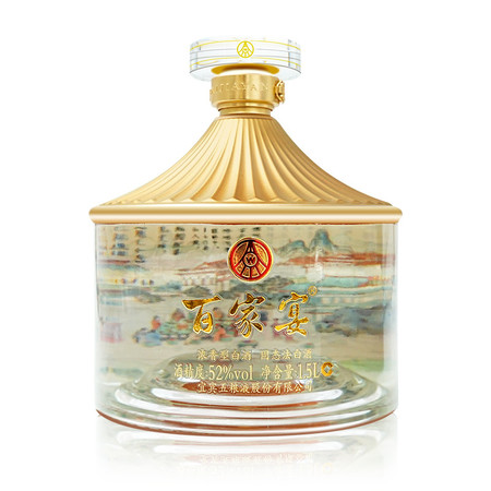 五粮液 股份出品 52度 百家宴大坛装 1500ml 浓香型白酒