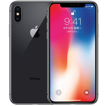 苹果/APPLE  iPhone X (A1865) 64GB 全网通深空灰色 移动联通电信4G手机图片