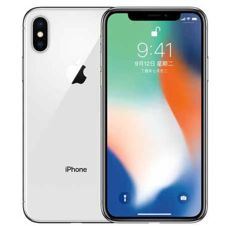 苹果/APPLE  iPhone X (A1865) 256GB 全网通 银色 移动联通电信4G手机