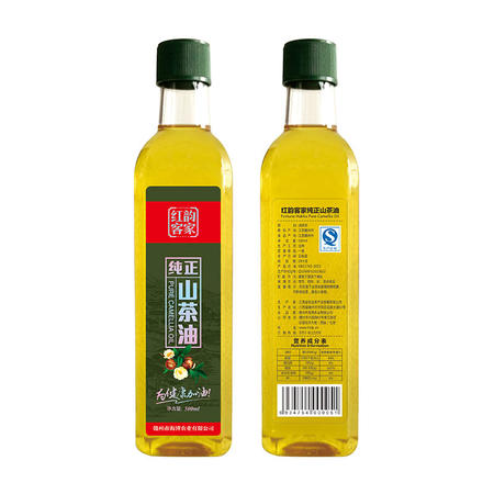 红韵客家 农家山茶油低温物理压榨 纯天然绿色山茶食用油500ml