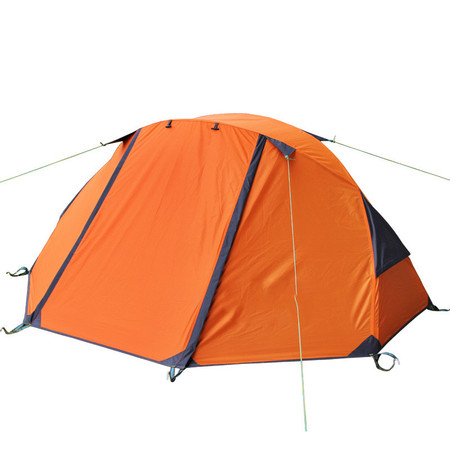 洋湖轩榭 单人双层防雨野营帐篷玻杆户外用品限量露营装备图片