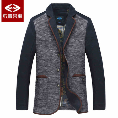汤河之家时尚长袖夹克2018新款男士保暖修身帅气外套图片