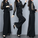 施悦名 职业套装女2019春装新款黑色显瘦时尚韩版气质休闲两件套装