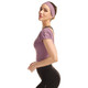 汤河店 2020春夏新款瑜伽服女 性感美背跑步健身服 侧肩打枣运动短袖上衣C