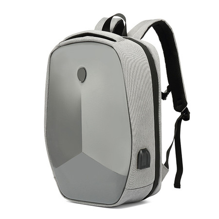 小童马 2020新款防水旅行包 USB充电科技防盗双肩包 外星人笔记本电脑包a图片