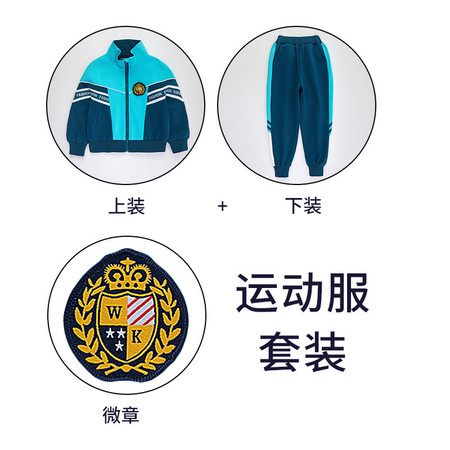 洋湖轩榭 童装2021新款小学生校服儿童运动服套装幼儿园园服春秋装图片