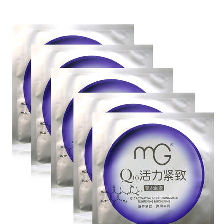 美即Q10活力紧致面膜25g*5片图片