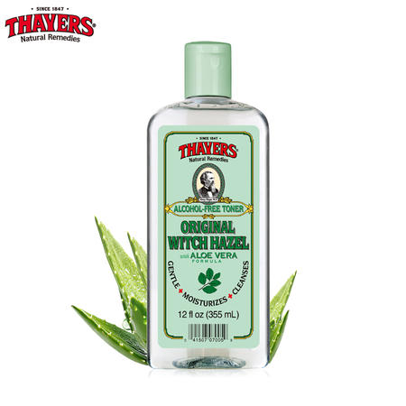 Thayers津尔氏精纯芦荟金缕梅爽肤水(滋润型)355ml保湿美白化妆水（美国进口）