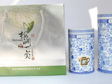 贵州高山茶场 都匀毛尖大小青花听装 精美外包送礼精品茶叶