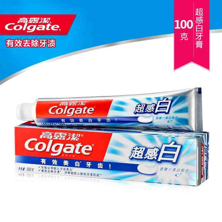 Colgate/高露洁牙膏 超感白 牙膏100g 有效去除牙渍图片