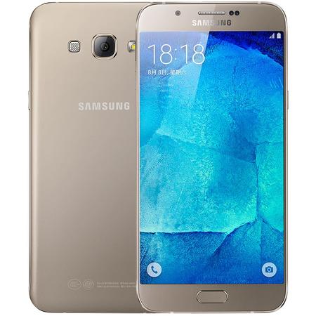 三星 Galaxy A8(A8000) 全网通 移动联通电信4G手机 金色 32G 套装送钢化膜图片