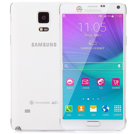 三星 Galaxy Note4 (N9108V) 幻影白 移动4G手机图片