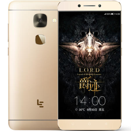 乐视 Letv 乐2 (X620)爵迹版 全网通 移动联通电信4G手机 金色 32G  套装送钢化膜图片