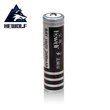 公狼 户外强光手电电池18650锂电池 可充电电池