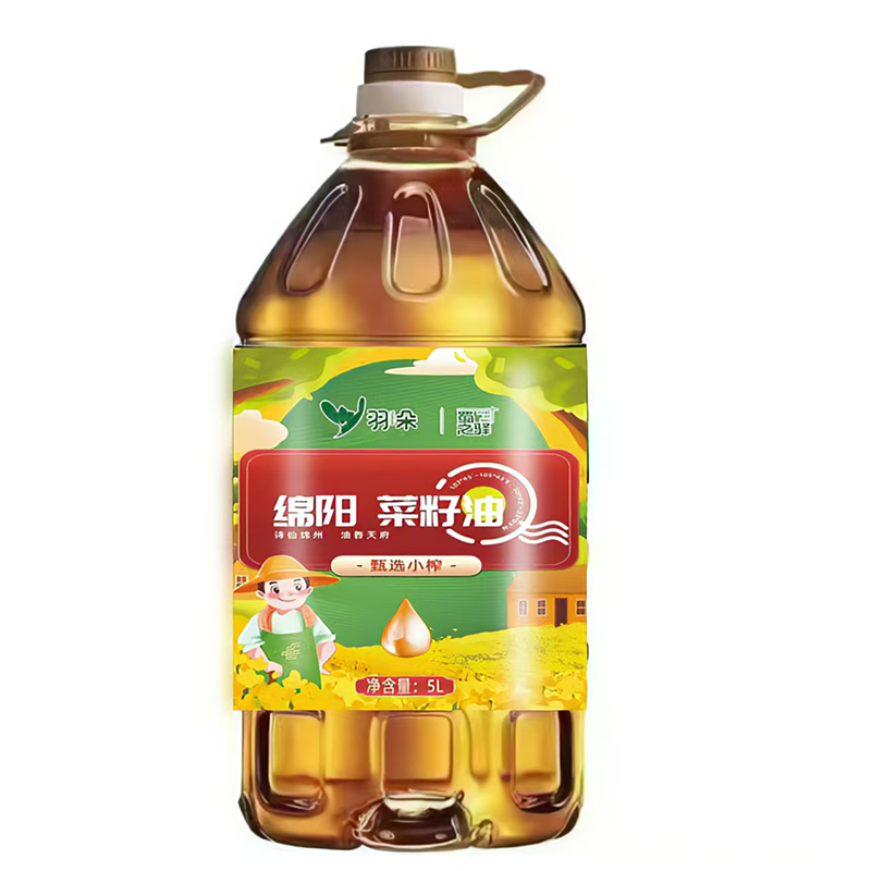 羽朵 【会员享实惠】蜀之驿绵阳臻选小榨菜籽油5L