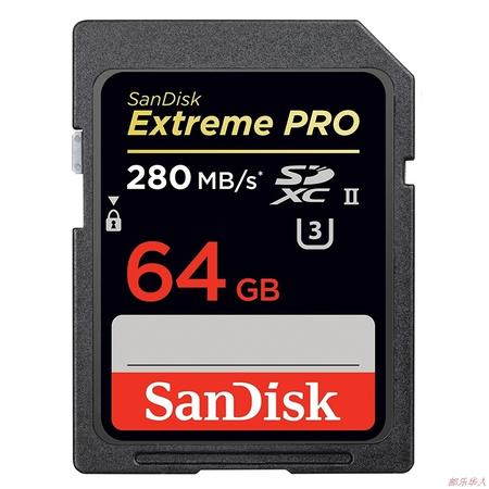  闪迪(SanDisk)64GB UHS-II至尊超极速SDXC存储卡(读速280Mb/s)