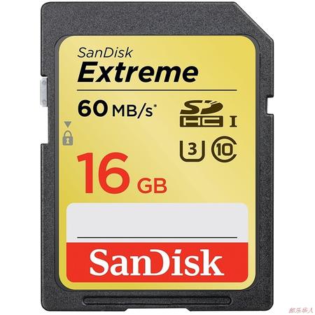 闪迪(SanDisk)16GB UHS-I 至尊极速SDHC存储卡(读速60Mb/s)