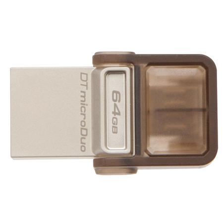Kingston金士顿 DTDUO 64GB 手机U盘 OTG micro-USB 和 USB双接口图片