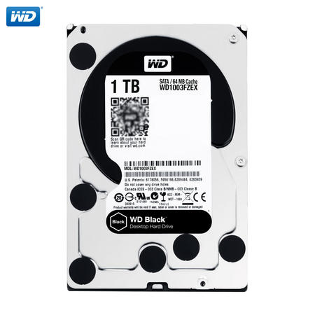 西部数据(WD)黑盘 1TB 7200转64M SATA6Gb/s 台式机硬盘 WD1003FZEX图片